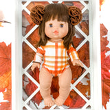 Red Autumn Plaid Minikane Leotard