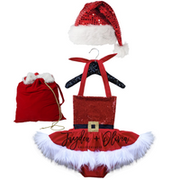 DELUXE Mrs. RED Santa Romper