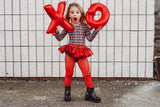 BLACK & RED Smooch Long Sleeve Leotard