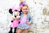 Purple Leopard Minnie Bloomer Skirt