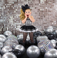 DELUXE SILVER 2024 New Years Eve Tuxedo Romper