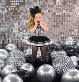 DELUXE SILVER 2024 New Years Eve Tuxedo Romper