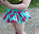 Teal Watermelon Bloomer Skirt