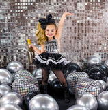 DELUXE SILVER 2024 New Years Eve Tuxedo Romper + TUTU