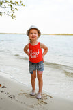 Beach Babe (Red Tank)