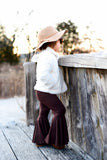 SOLID Brown Bell Bottoms
