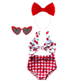 Cherry Gingham One piece