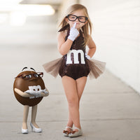 Brown M & M's inspired Romper