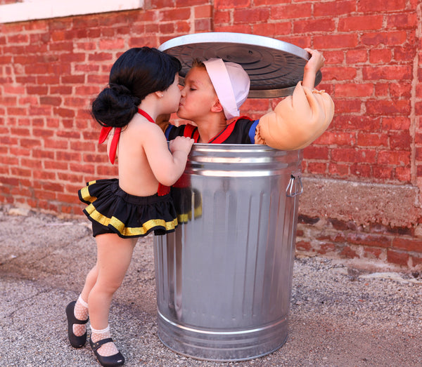 Popeye olive oyl costume Womens Baby girl Kids Halloween costume