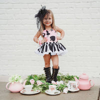 DELUXE Baby Pink Alice in Wonderland inspired Romper