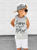 Savage NOT Average (Grey Tank)