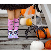 Pink Spider Dot Knee High Socks