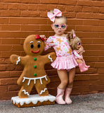 Baby Pink Gingerbread CandyLand Leotard