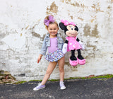 Purple Leopard Minnie Bloomer Skirt