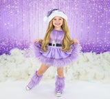 DELUXE LAVENDER Santa Romper