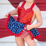 Tiny Star American Flag Romper