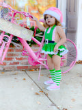 DELUXE Pink & Green Elf Romper