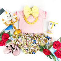 Pink Beauty & the Beast Bloomer Skirt