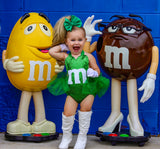 Green M & M's inspired Romper