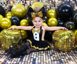 DELUXE GOLD New Years Eve Tuxedo Romper