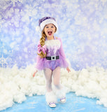 Extra Fluffy Sparkle LAVENDER Santa Romper