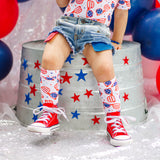 Confetti American Sunglasses Knee High Socks