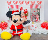 Faux Fur *Limited Edition* Black MINNIE Christmas Romper