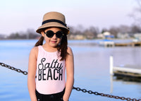 Salty Beach (Light Pink Tank)