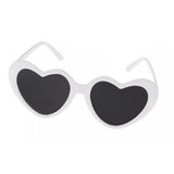 White Minikane Heart Shaped Sunglasses
