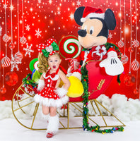 Faux Fur *Limited Edition* MINNIE Christmas Romper