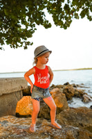 Beach Babe (Red Tank)