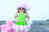 DELUXE Green & Pink Grinch Romper