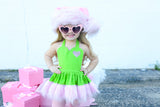 DELUXE Green & Pink Grinch Romper