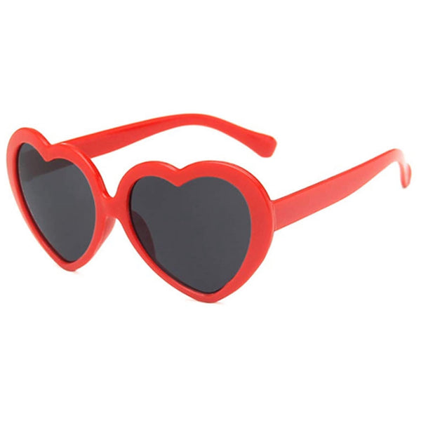Kid's RED Heart Shaped Sunglasses