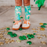 Green Lucky Charms ST. PATRICK'S DAY Knee High Socks