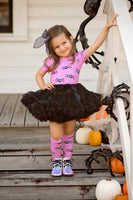 Pink Spider Dot Knee High Socks