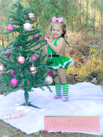 DELUXE Pink & Green Elf Romper