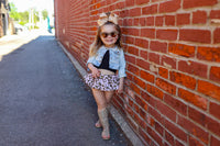 Blush Gold Cheetah Bloomer Skirt