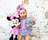 Purple Leopard Minnie Bloomer Skirt