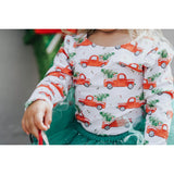 Light Red Christmas Trucks Leotard