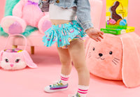Blue Bunny Rainbow EASTER Bloomer Skirt