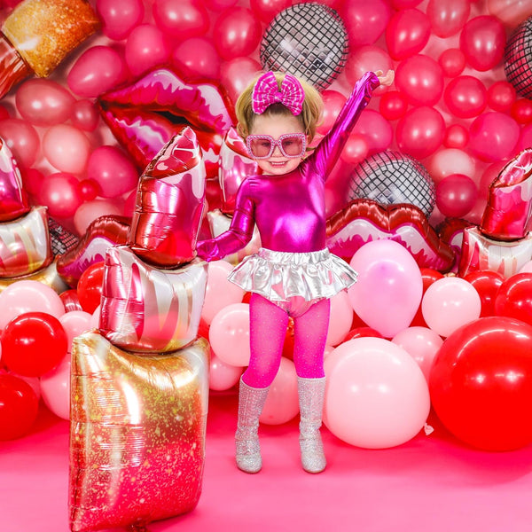 Bedazzled Rhinestone Neon Pink Tights KIDS – Super Fancy Kids