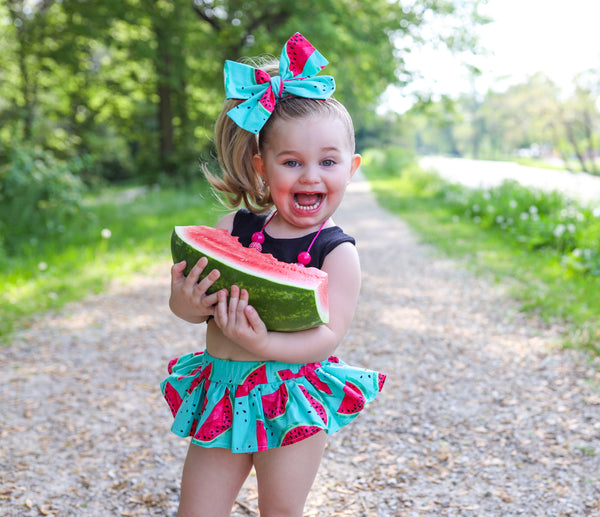 Teal Watermelon Bloomer Skirt