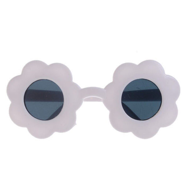White Minikane Flower Shaped Sunglasses