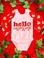 Hello Valentine Long Sleeve Leotard