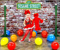 DELUXE Elmo inspired Romper