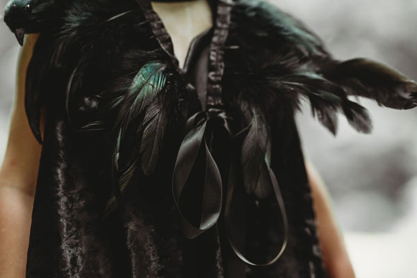 Maleficent Inspired Feather Cape