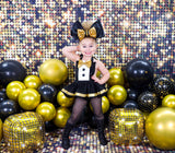 DELUXE GOLD New Years Eve Tuxedo Romper