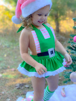 DELUXE Pink & Green Elf Romper