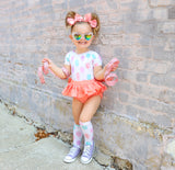 Watercolor Cotton Candy Knee High Socks